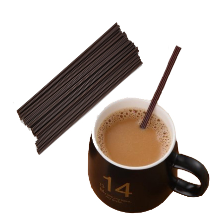 Hot Coffee With Straw